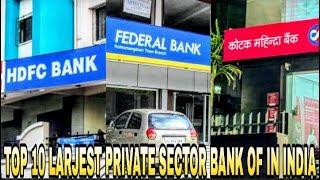 TOP 10 LARJEST PRIVATE SECTOR BANK  IN INDIA.