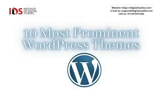 Top 10 best WordPress Themes for a service website - Institute Of Digital Studies