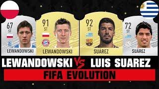 LEWANDOWSKI VS LUIS SUAREZ FIFA EVOLUTION 