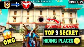 TOP 3 NEW HIDDEN PLACE IN FREE FIRE IN BERMUDA 2021 | RANK PUSH TIPS AND TRICKS IN FREE FIRE 2021||