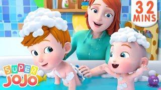 I Don't Want a Bath, No No | Bath Song + More Nursery Rhymes & Kids Songs - Super JoJo