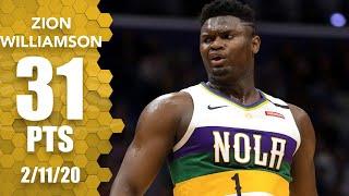 Zion Williamson scores career-high 31 points in Pelicans vs. Trail Blazers | 2019-20 NBA Highlights