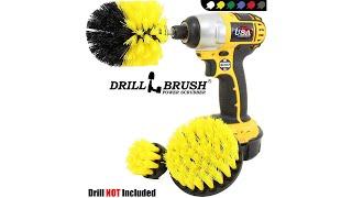 Bathroom Surfaces Tub, Shower, Tile and Grout Power Scrubber Drill Brush Kit