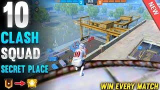 TOP 10 CLASH SQUAD SECRET PLACE IN FREE FIRE | CLASH SQUAD TIPS AND TRICKS IN FREE FIRE