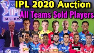 IPL 2020 Auction : All Sold Player List | All Teams New Big Players With Price | Expensive Sold 2020