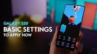 New Galaxy S20? 10 Basic Settings to Change NOW!