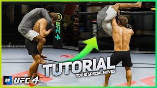 UFC 4 Top 10 Special Attacks/Moves Tutorial and Guide