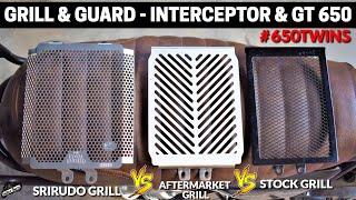 BEST Radiator Grill Guard For Royal Enfield Interceptor & GT 650cc | Stock Vs Aftermarkets Grills