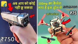 8 Self Defence Weapons | Cheap Drone On AMAZON | Gadgets For Man & Woman Under Rs500 Rs10K