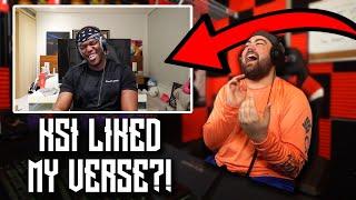 KSI REACTED TO MY POPPIN REMIX