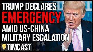 Trump Declares National Emergency Amid Military Escalation With China, US Ship Expelled China Claims