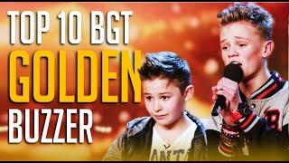 Top 10 BEST Golden Buzzers On Britain's Got Talent EVER!