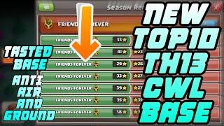 New Top 10 TH 13 CWL Base 2020 || Anti Air And Ground Base With Copy Links