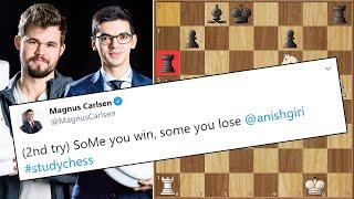 SoMe you win, some you lose || Carlsen vs Giri || Chessable Masters (2020)