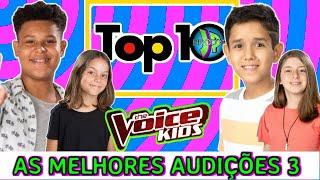 ♫ TOP 10 MELHORES - AUDIÇÕES ÀS CEGAS - THE VOICE KIDS BRASIL 2020 LUCAS ANDERSON PEDRO OGATA, ARTUR