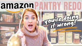 Pantry ORGANIZATION 2021 | Finding a system that actually works! AMAZON + 3 DIY's