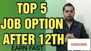 TOP 5 JOB OPTION AFTER 12TH | AFTER 12TH JOB OPTION | EARN MONEY FAST