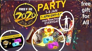 free fire 2020 party JAN 1-5 | free weapon royal voucher | SLAUGHTER MP40 SKIN |