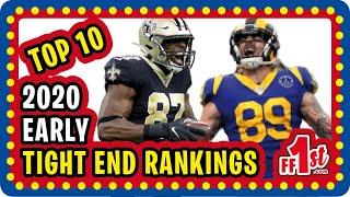 TOP 10 EARLY TIGHT END Fantasy Football Rankings - We need your help deciding a bet, Higbee or Cook?
