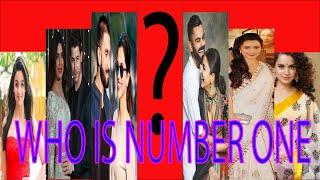 Top 10 Bollywood Actresses 2020|| Number One Actress in India||Indian Actress