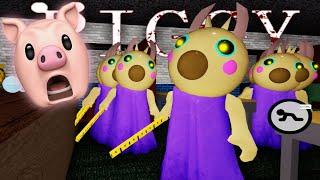 I Beat 10 BOTS In Roblox Piggy SOLO!!