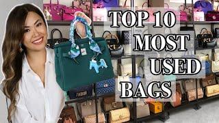 TOP 10 MOST USED DESIGNER BAGS *with Styling Shots*