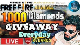 FREEFIRE LIVE ADVANCE SERVER CUSTOM ROOMS GIVEAWAYS MEMBERSHIPS DIAMONDS AND MORE