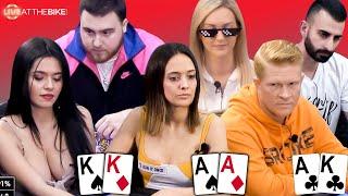 Mamacita, Marle, LosPollosTv & Patrick Play Action $5/5/10 Cash Game! [Poker Highlights]