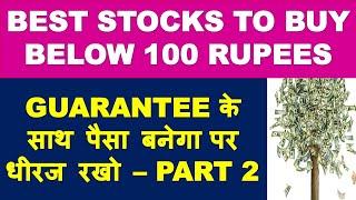 Best stocks to buy below 100 - part 2 | top stock for next 5 years | market crash 2020 latest news