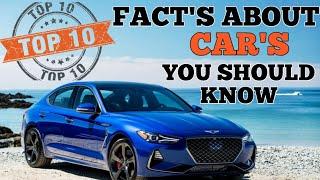 TOP 10 CAR FACTS YOU DON'T KNOW | FACTS ABOUT CARS IN HINDI | TOTAL CARS IN THE WORLD |  AUTOTUBER