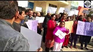 Apex Athena Residents protest against builder over major fire incident in society on jan 3rd