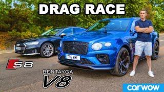 Bentley Bentayga review & DRAG RACE vs Audi S8!