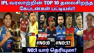 List of Top10 Best Captains of IPL History | Msdhoni | Rohitsharma | Sachin Tendulkar CSK,MI,RCB,KKR