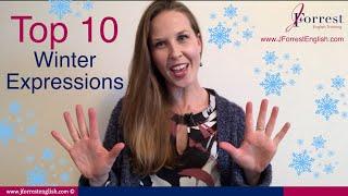 ❄️☃️Top 10 Winter Expressions - Learn English Vocabulary ❄️☃️