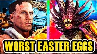 TOP 5 WORST COD ZOMBIE EASTER EGGS! (WaW-Bo4)