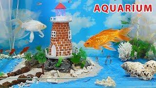 The Lighthouse under the Sea | DIY Aquarium build by bricks mini