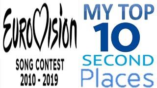 Eurovision 2010 - 2019:My top 10 second places