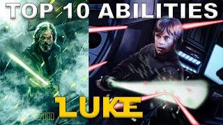 Luke Skywalker Top 10 Most Insane Force Abilities! Star Wars Canon and Legends!