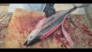 How to Fillet a Whole Tuna Fish।Fish Cutting & Fish Fillet by Knife।Professional Fish Cutting Live