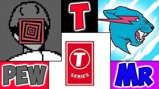 PewDiePie vs MrBeast vs T-Series | WHO TOP YOUTUBER?! | Stream pewdiepie / t-series / mrbeast