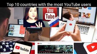 Top 10 countries with the most YouTube users || #comparison #schoolinformation #information