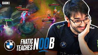 Hylissang coaches noob how to get out of Gold | Fnatic Teaches Noob S2E3 - Presented by BMW