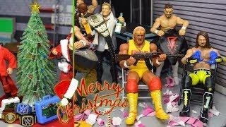 WWE ACTION FIGURE SETUP! CHRISTMAS EDITION!