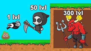 Max Level Evolution in FlyOrDie.io