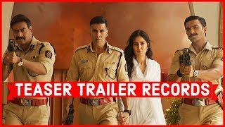Indian Movies Teaser Trailer Records : First 24 Hours, Fastest 1M Likes, Most Liked, Most Viewed