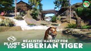 Realistic Siberian Tiger Habitat - Planet Zoo Speed Build - Sandbox Build