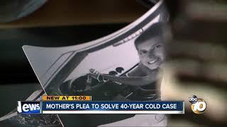 San Diego mother's plea to solve 40-year cold case