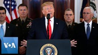 US President Trump Delivers Speech on Iran