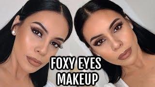 HOW TO: FOXY EYES MAKEUP TUTORIAL *lift your eyes without surgery*