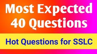 Most Expected 40 Questions